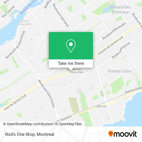 Rod's One Stop map