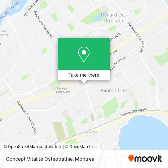 Concept Vitalité Osteopathie map