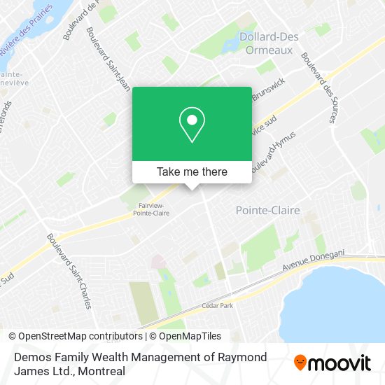 Demos Family Wealth Management of Raymond James Ltd. map