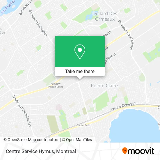 Centre Service Hymus map