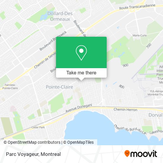 Parc Voyageur map