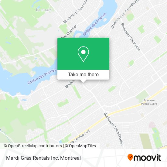 Mardi Gras Rentals Inc map