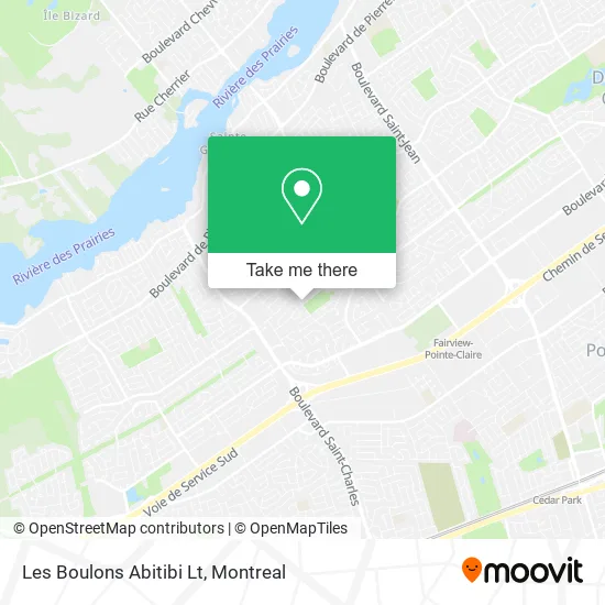 Les Boulons Abitibi Lt map