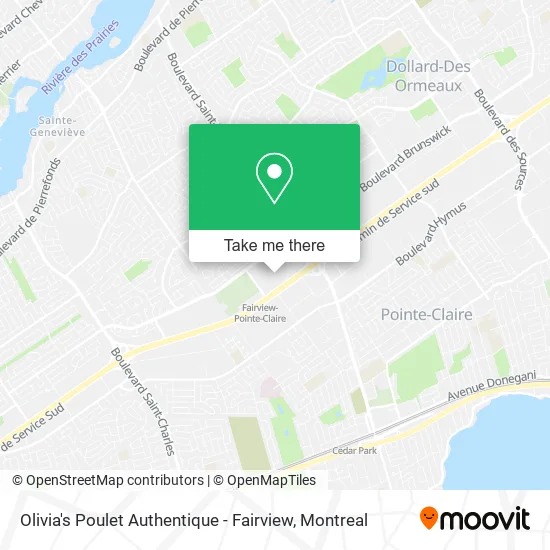 Olivia's Poulet Authentique - Fairview map