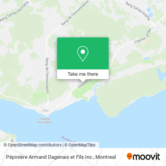 Pépinière Armand Dagenais et Fils Inc. map