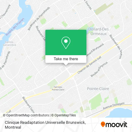 Clinique Readaptation Universelle Brunswick map