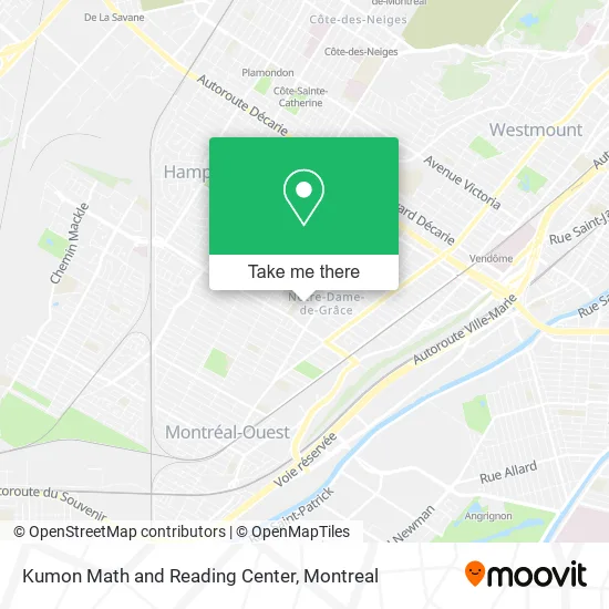 Kumon Math and Reading Center map