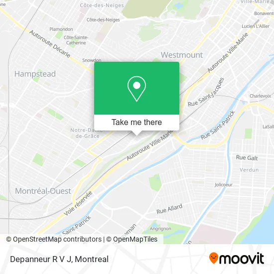 Depanneur R V J map