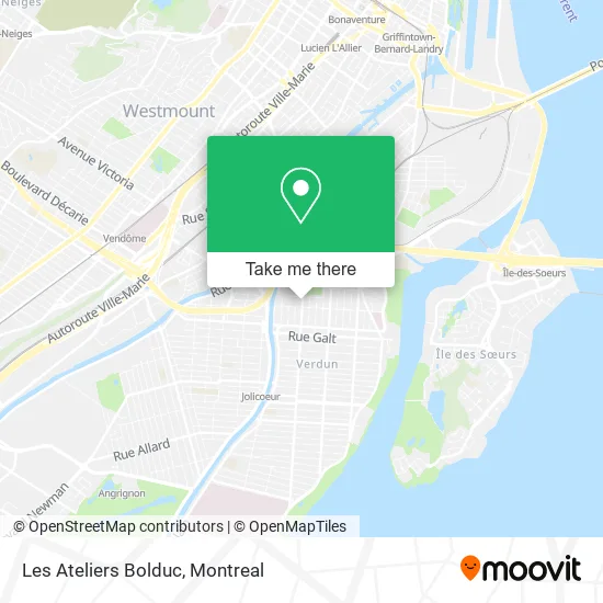 Les Ateliers Bolduc map