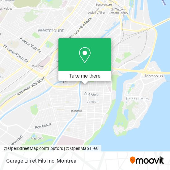 Garage Lili et Fils Inc map