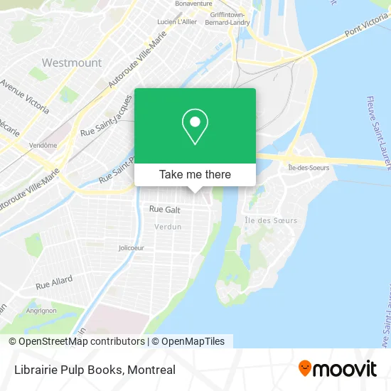 Librairie Pulp Books map
