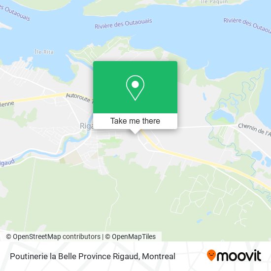 Poutinerie la Belle Province Rigaud map