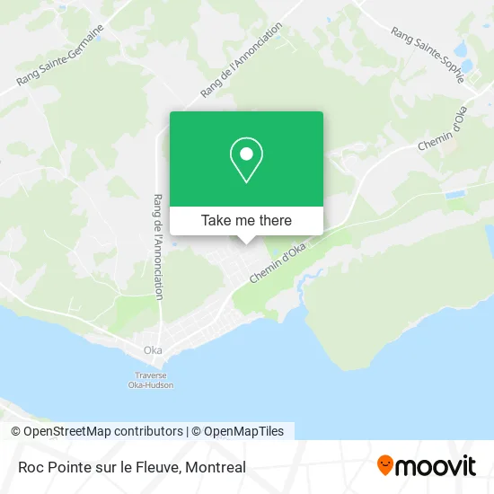 Roc Pointe sur le Fleuve map