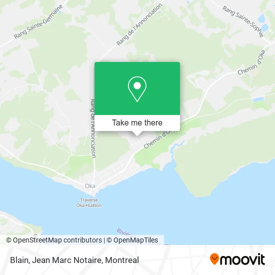 Blain, Jean Marc Notaire map