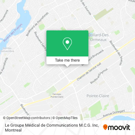 Le Groupe Médical de Communications M.C.G. Inc map