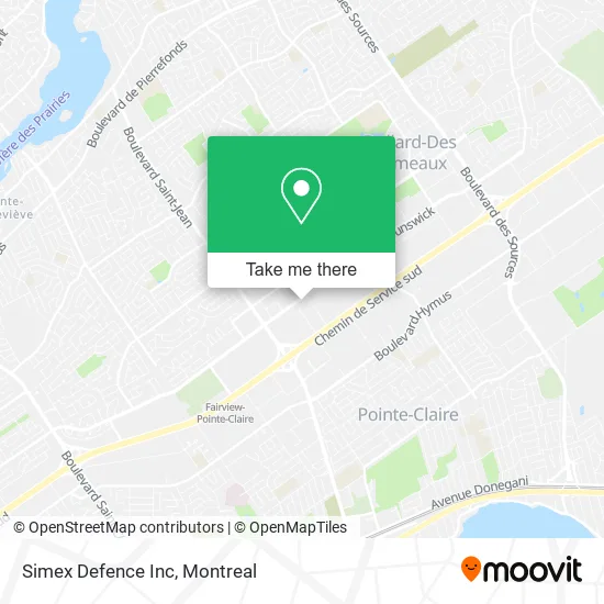 Simex Defence Inc map