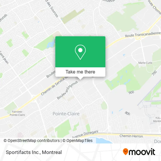 Sportifacts Inc. map