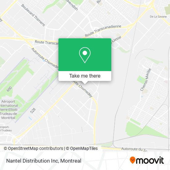 Nantel Distribution Inc map