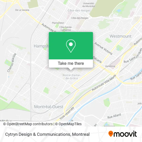 Cytryn Design & Communications map