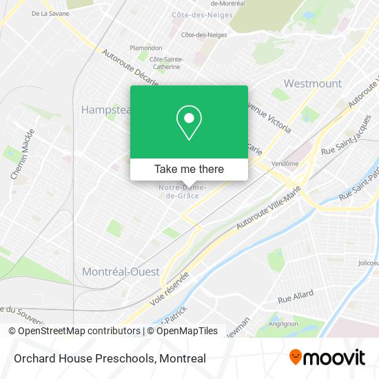 Orchard House Preschools map