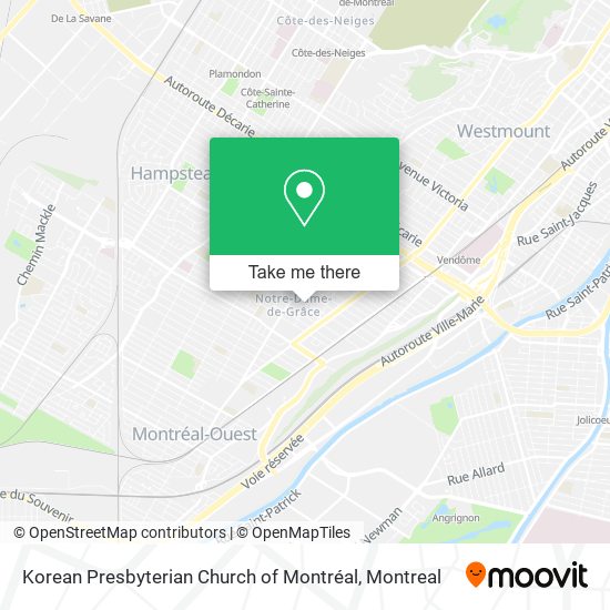 Korean Presbyterian Church of Montréal map