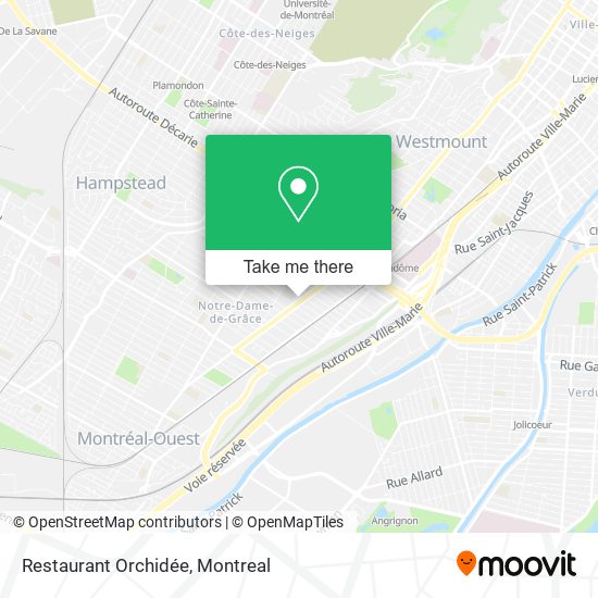 Restaurant Orchidée map