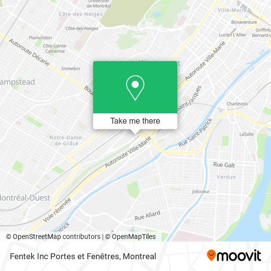 Fentek Inc Portes et Fenêtres map