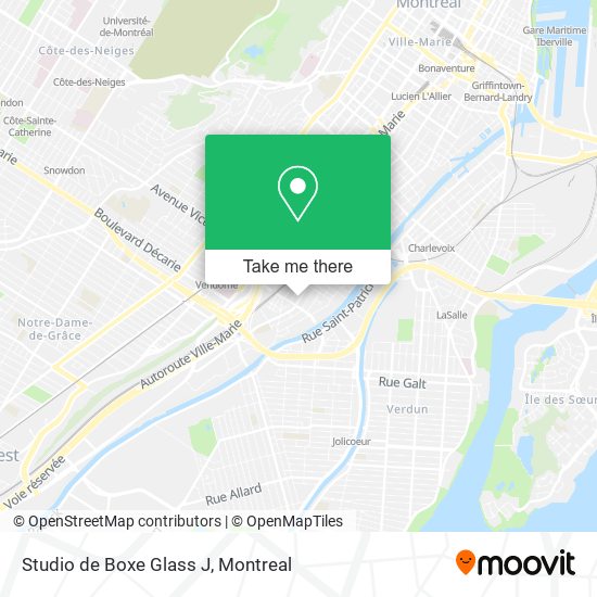 Studio de Boxe Glass J map