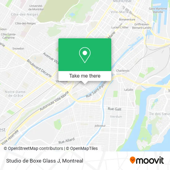 Studio de Boxe Glass J map