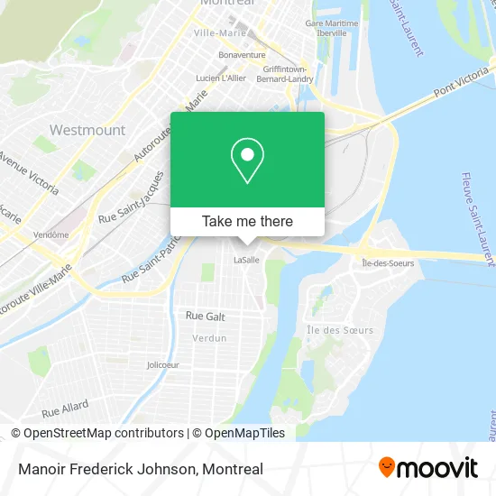 Manoir Frederick Johnson map