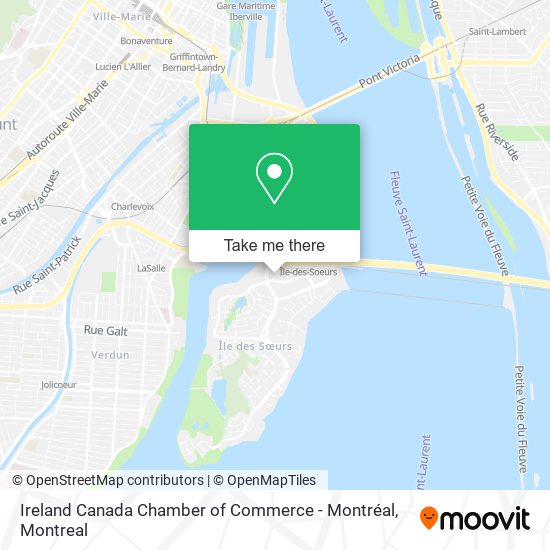 Ireland Canada Chamber of Commerce - Montréal map