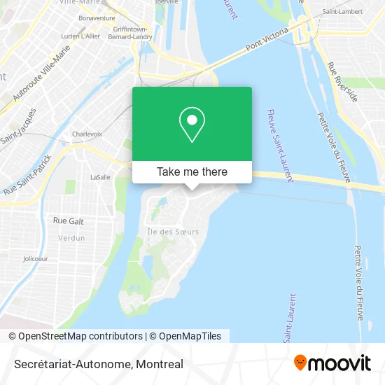 Secrétariat-Autonome map