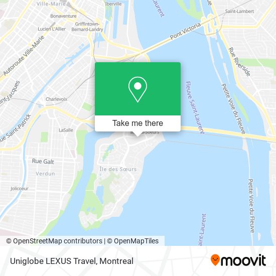 Uniglobe LEXUS Travel map