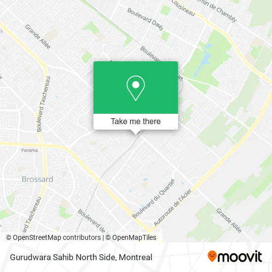 Gurudwara Sahib North Side map