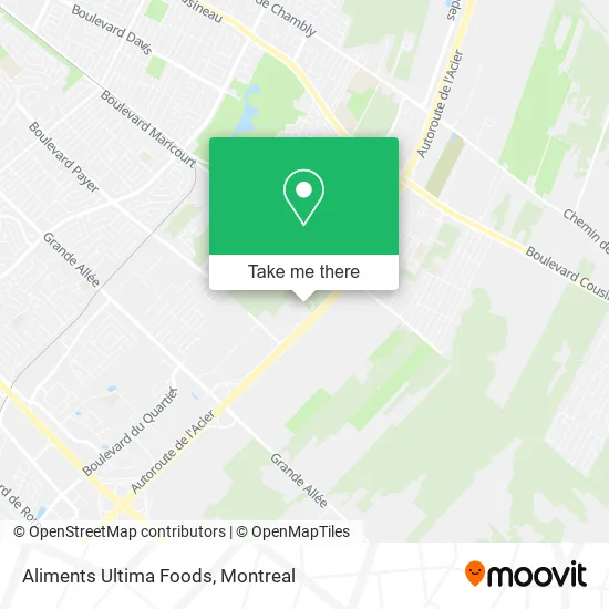 Aliments Ultima Foods map