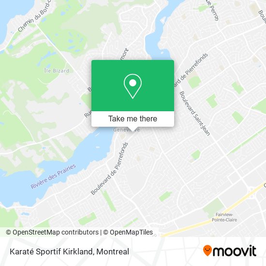 Karaté Sportif Kirkland map