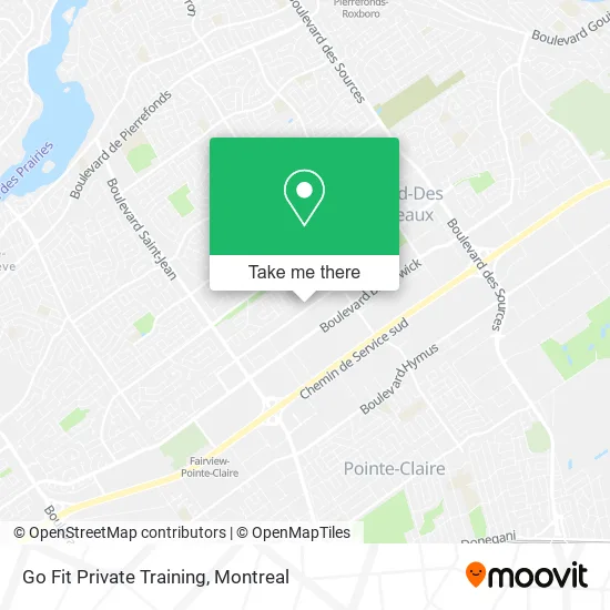 Go Fit Private Training map