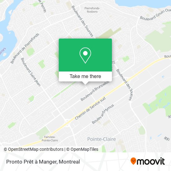 Pronto Prêt à Manger map