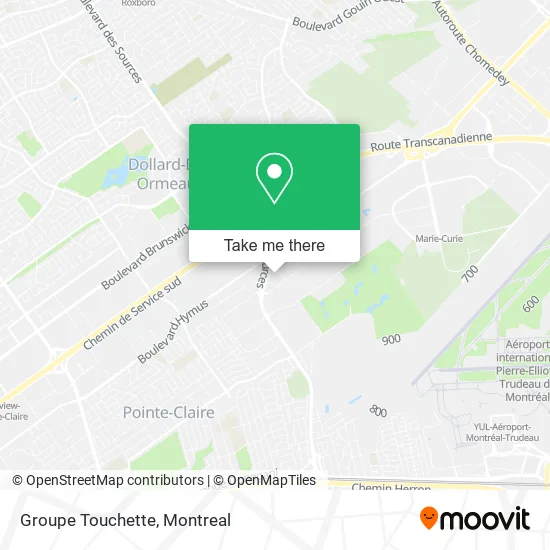 Groupe Touchette map