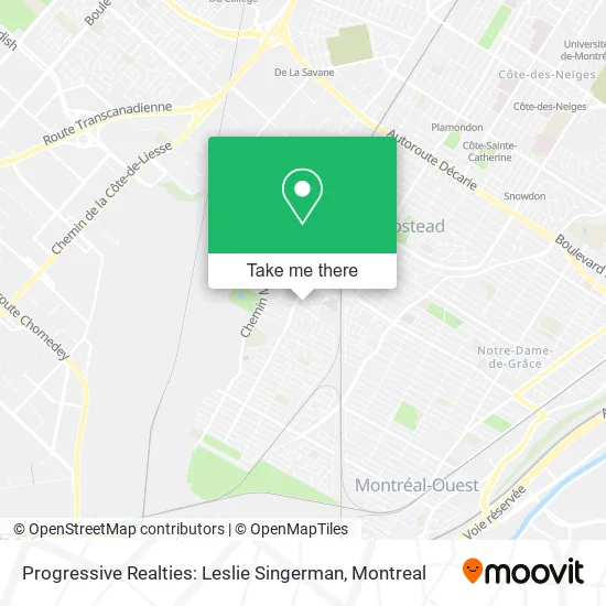 Progressive Realties: Leslie Singerman map