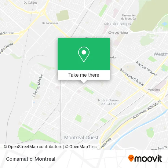 Coinamatic map