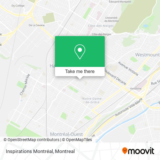 Inspirations Montréal map