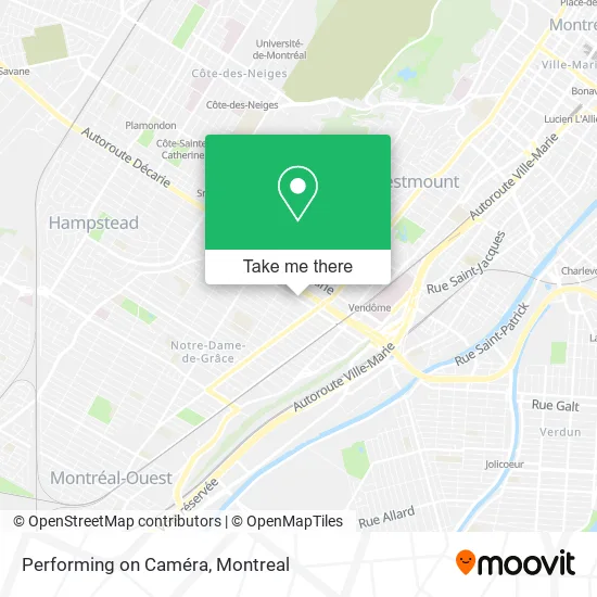 Performing on Caméra map