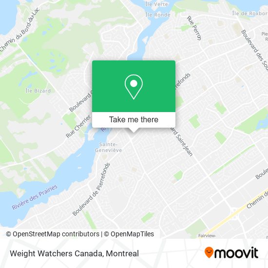 Weight Watchers Canada map