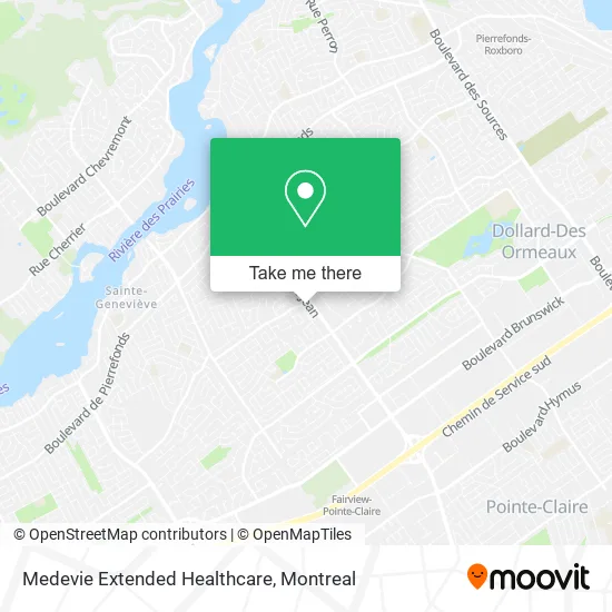 Medevie Extended Healthcare map