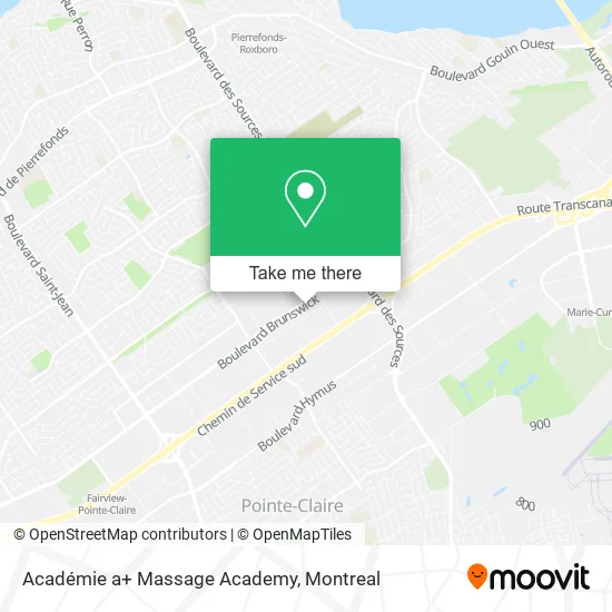 Académie a+ Massage Academy map