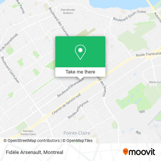 Fidèle Arsenault map