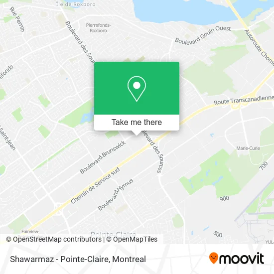 Shawarmaz - Pointe-Claire map