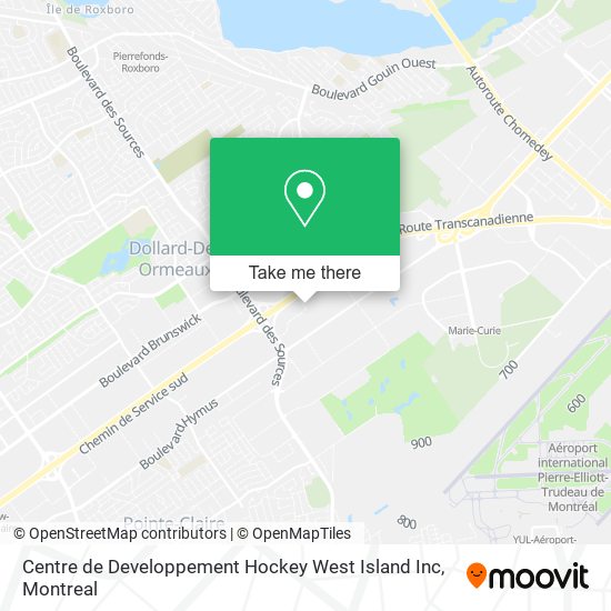 Centre de Developpement Hockey West Island Inc map