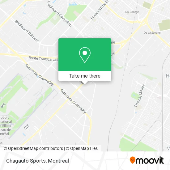 Chagauto Sports map